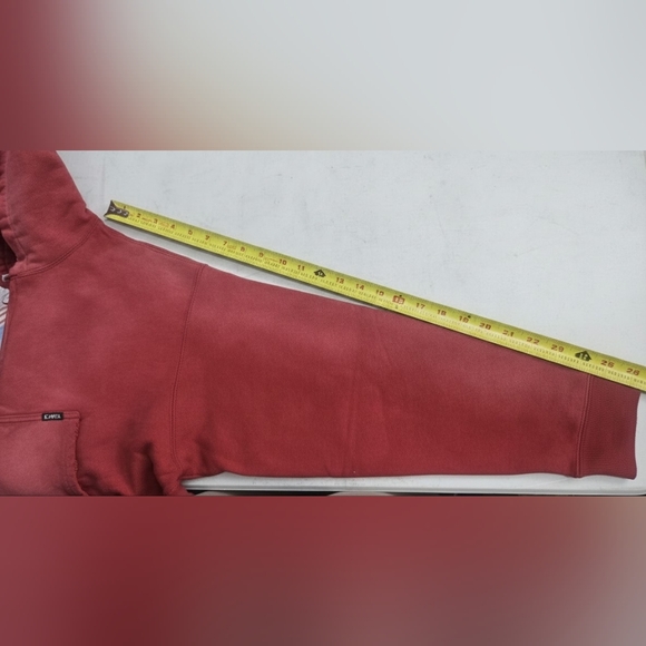 Retail Price $514.80 NEW Woman's KAMIYA KMY-ROSE DISTRESSED ZIP HOODIE XL Red - Picture 4 of 7